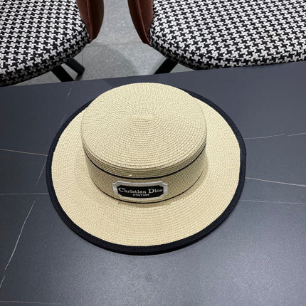 DIOR 26S STRAW BOATER HAT STYLE 134