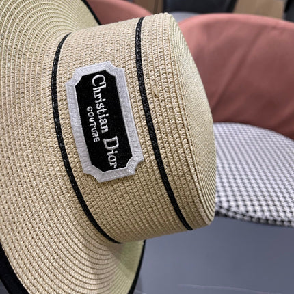DIOR 26S STRAW BOATER HAT STYLE 134