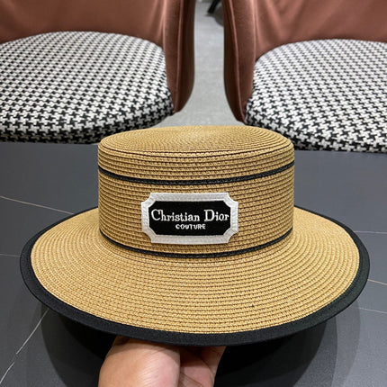 DIOR 26S STRAW BOATER HAT STYLE 132