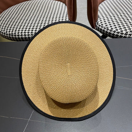 DIOR 26S STRAW BOATER HAT STYLE 132