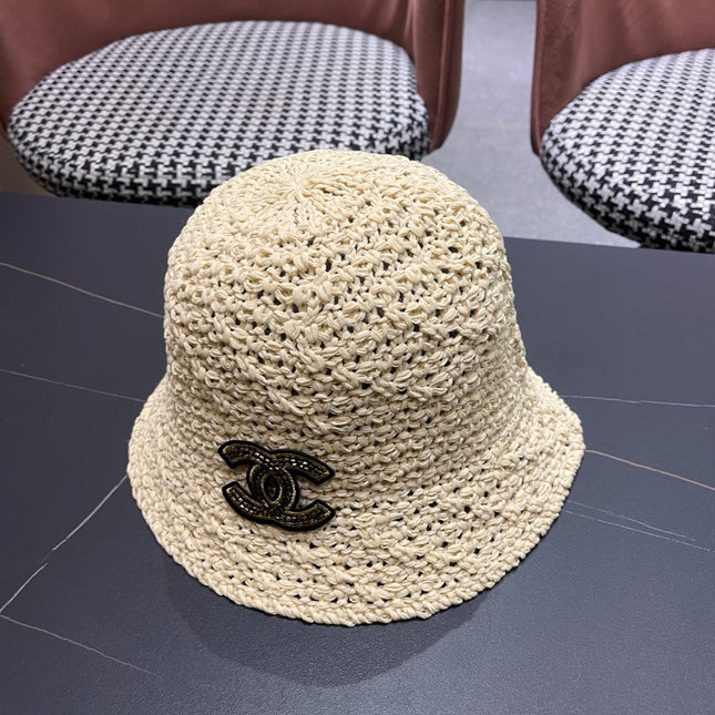 CHANEL 26S RAFFIA BUCKET HAT 335792