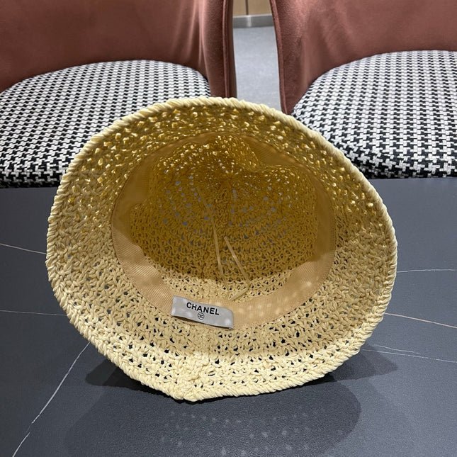CHANEL 26S RAFFIA BUCKET HAT 335792