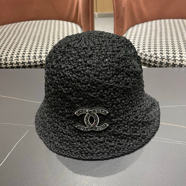 CHANEL 26S RAFFIA BUCKET HAT 335791