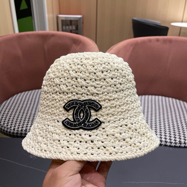 CHANEL 26S RAFFIA BUCKET HAT 335790