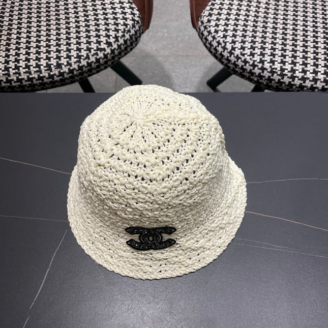 CHANEL 26S RAFFIA BUCKET HAT 335790