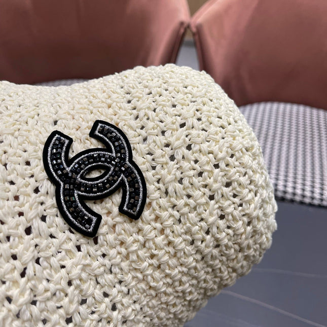 CHANEL 26S RAFFIA BUCKET HAT 335790