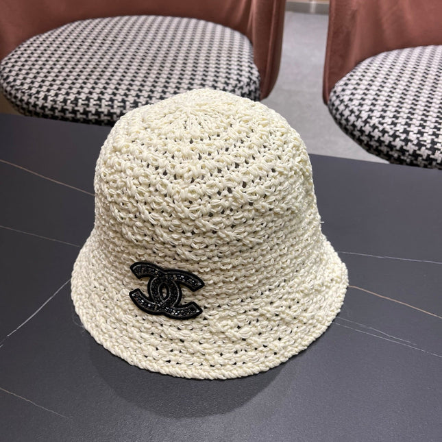 CHANEL 26S RAFFIA BUCKET HAT 335790