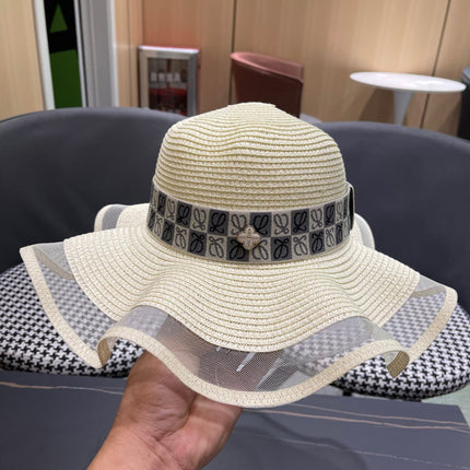 LOEWE 26S WIDE BRIM STRAW SUN HAT STYLE 050