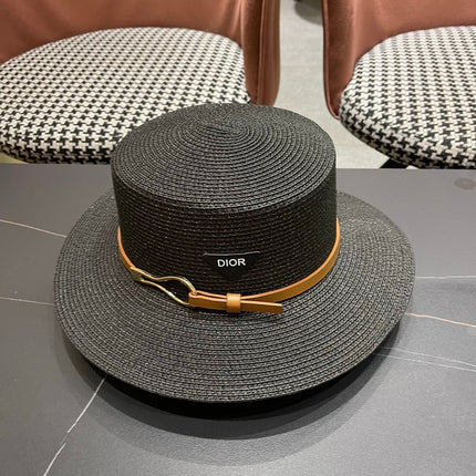 DIOR 26S STRAW BOATER HAT STYLE 200