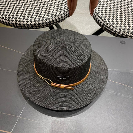DIOR 26S STRAW BOATER HAT STYLE 200