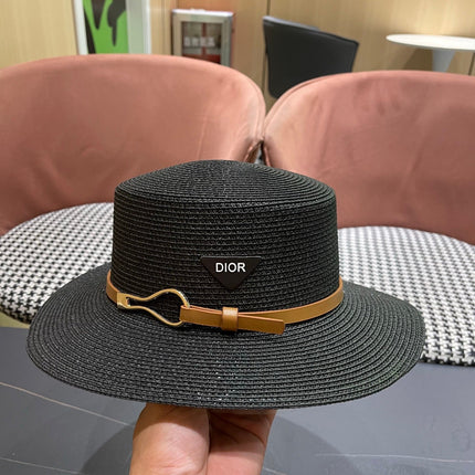 DIOR 26S STRAW BOATER HAT STYLE 200
