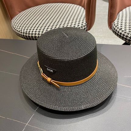 DIOR 26S STRAW BOATER HAT STYLE 200