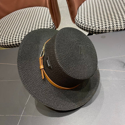 DIOR 26S STRAW BOATER HAT STYLE 200