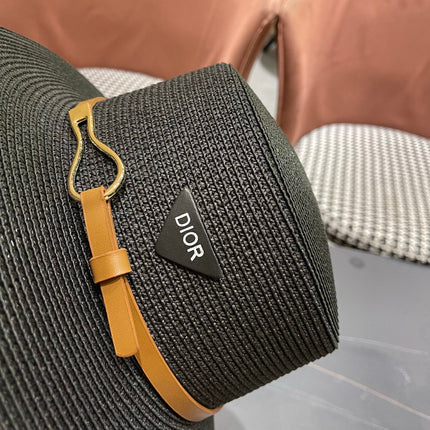 DIOR 26S STRAW BOATER HAT STYLE 192