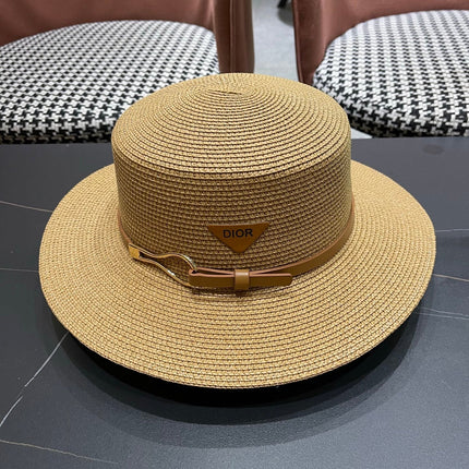 DIOR 26S STRAW BOATER HAT STYLE 193