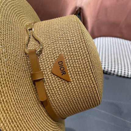 DIOR 26S STRAW BOATER HAT STYLE 193