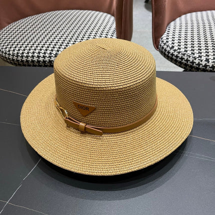 DIOR 26S STRAW BOATER HAT STYLE 193