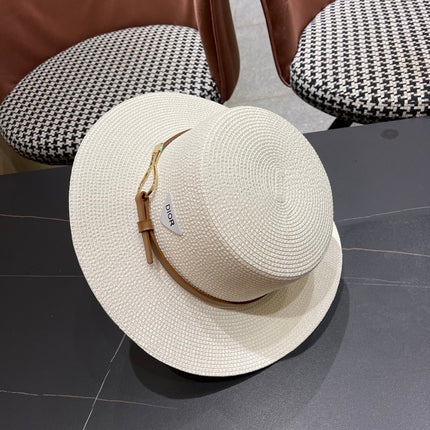 DIOR 26S STRAW BOATER HAT STYLE 199