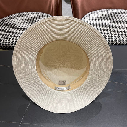 DIOR 26S STRAW BOATER HAT STYLE 199