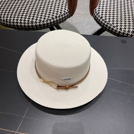DIOR 26S STRAW BOATER HAT STYLE 199