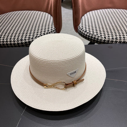 DIOR 26S STRAW BOATER HAT STYLE 199