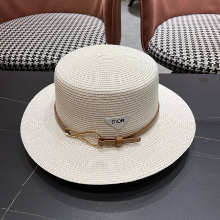 DIOR 26S STRAW BOATER HAT STYLE 199