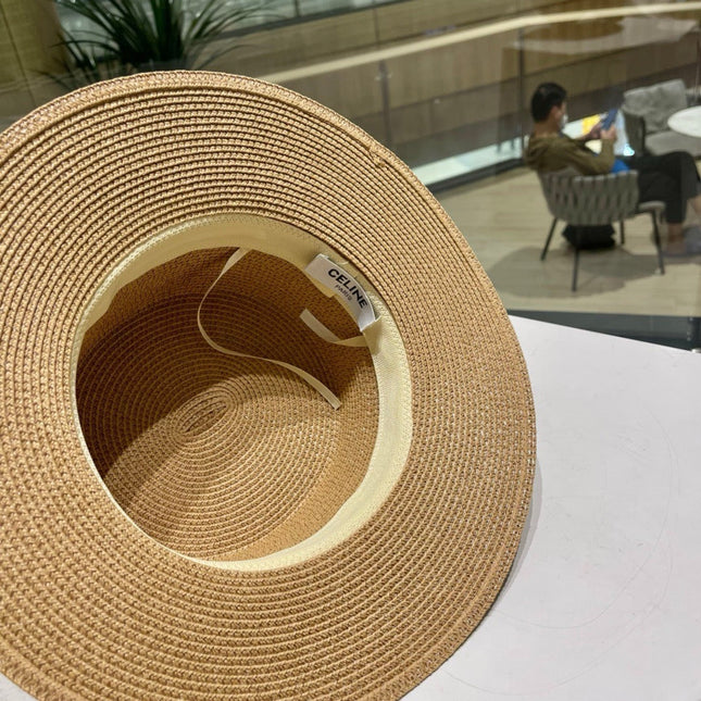 CELINE 26S STRAW BOATER HAT STYLE 142