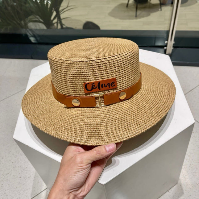 CELINE 26S STRAW BOATER HAT STYLE 142