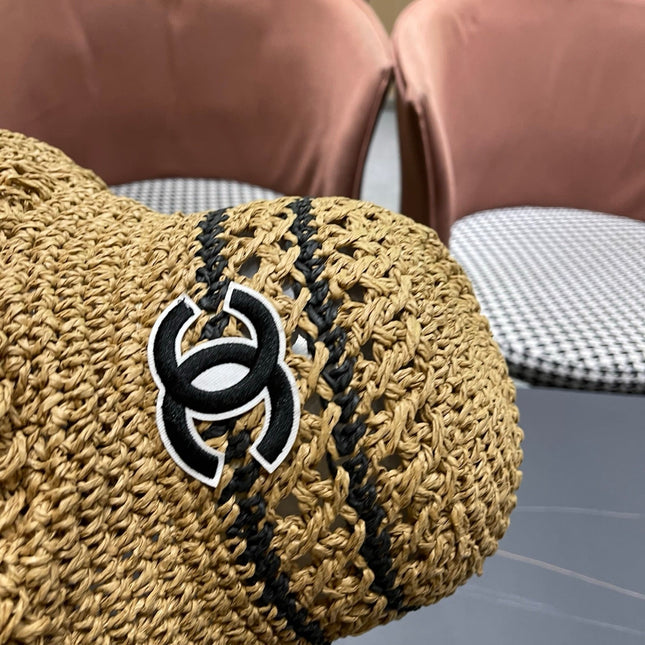 CHANEL 26S RAFFIA BUCKET HAT 335843