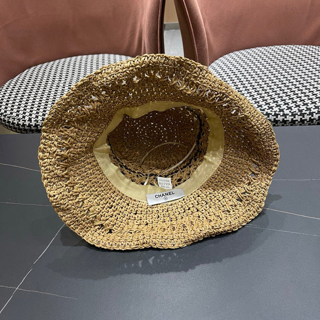 CHANEL 26S RAFFIA BUCKET HAT 335843