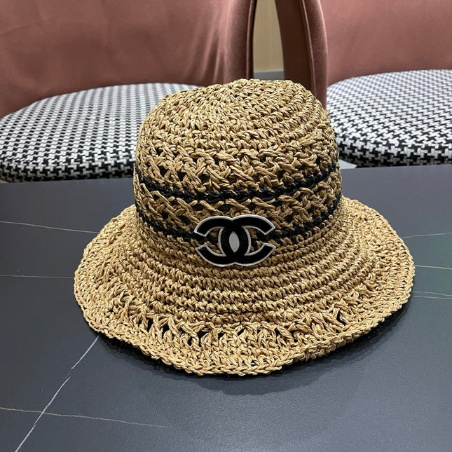 CHANEL 26S RAFFIA BUCKET HAT 335843