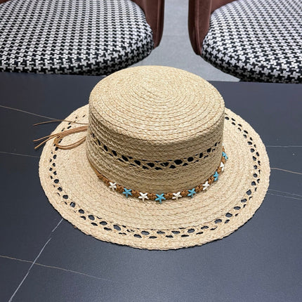 DIOR 26S STRAW BOATER HAT STYLE 212