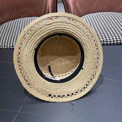 DIOR 26S STRAW BOATER HAT STYLE 211