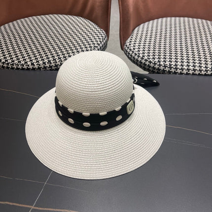 DIOR 26S BRIM STRAW SUN HAT STYLE 182