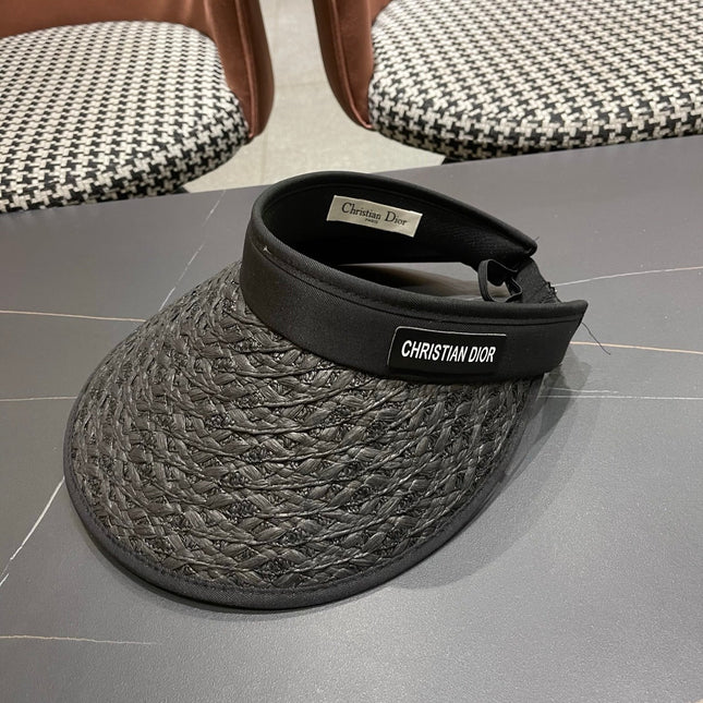 DIOR 26S RAFFIA VISOR HAT STYLE 59