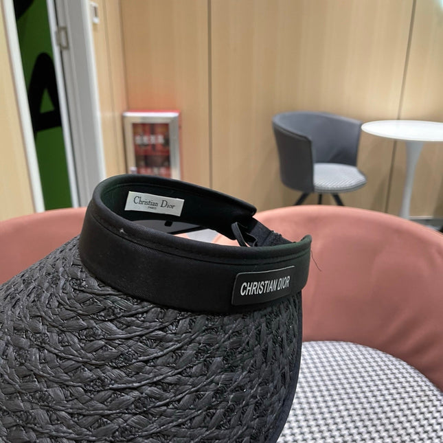 DIOR 26S RAFFIA VISOR HAT STYLE 59