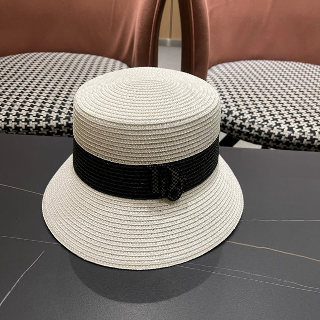 DIOR 26S SHORT BRIM STRAW HAT STYLE 77