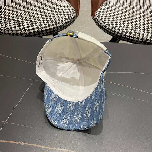 CELINE 26S COLOR-BLOCK BASEBALL CAP STYLE 65