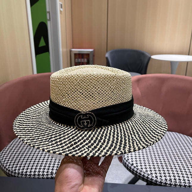 GUCCI 26S WIDE-BRIMMED STRAW HAT 264