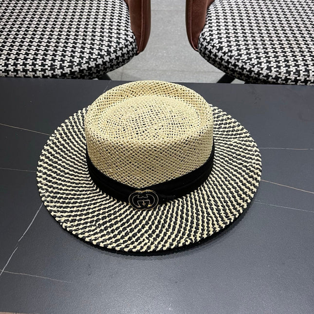 GUCCI 26S WIDE-BRIMMED STRAW HAT 264