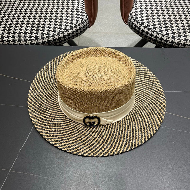 GUCCI 26S WIDE-BRIMMED STRAW HAT 265