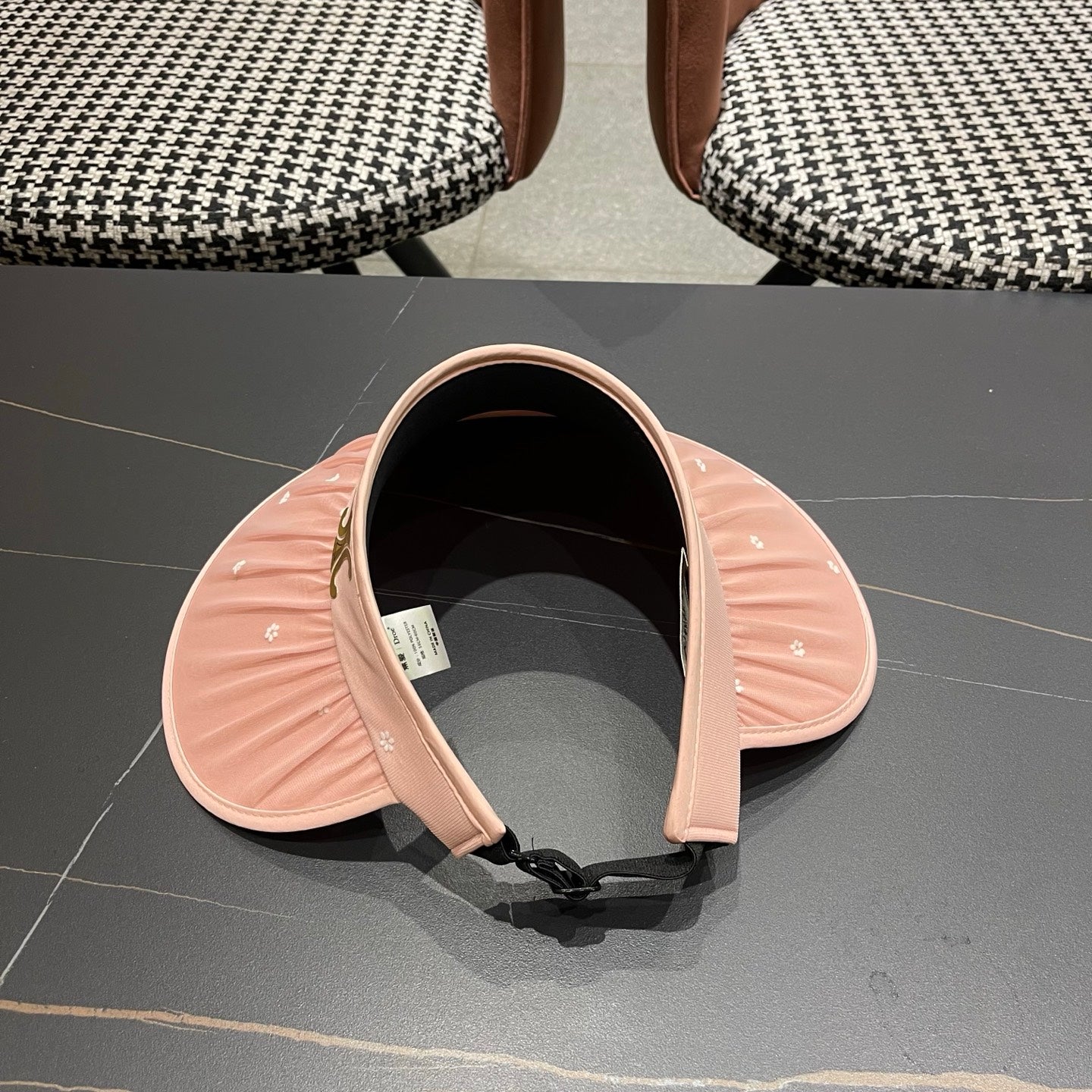 CELINE 26S FLORAL PRINT SUN VISOR HAT STYLE 230