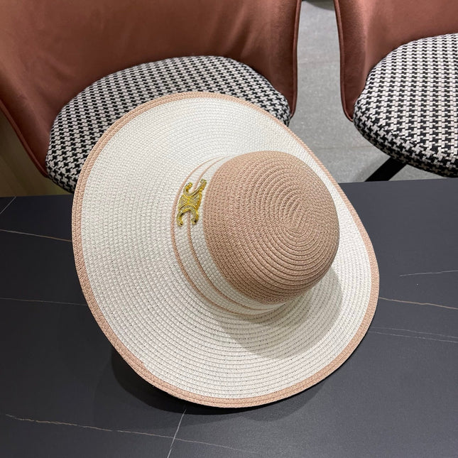 CELINE 26S WIDE BRIM STRAW SUN HAT 200