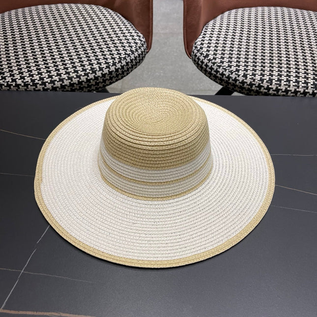 CELINE 26S WIDE BRIM STRAW SUN HAT 197