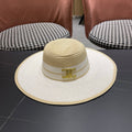 CELINE 26S WIDE BRIM STRAW SUN HAT 197