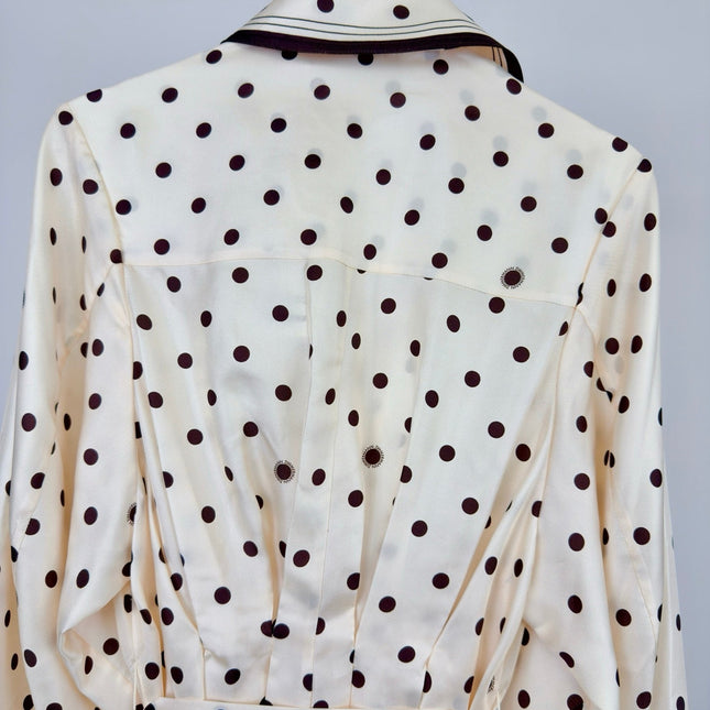 ZIMMERMANN 26S POLKA DOT PLEATED MIDI DRESS STYLE 72