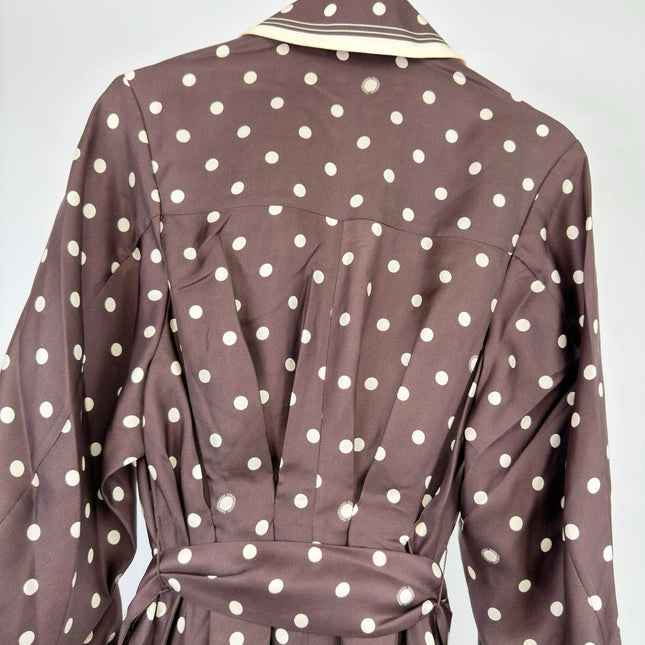 ZIMMERMANN 26S POLKA DOT PLEATED MIDI DRESS STYLE 71