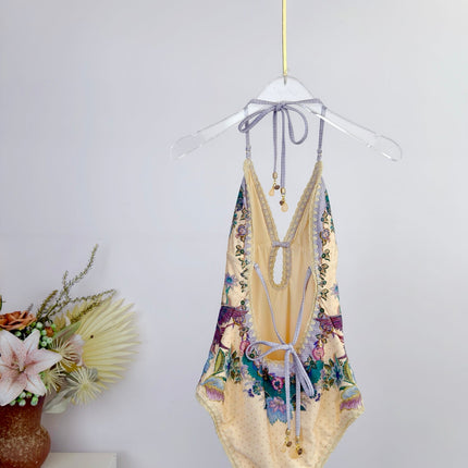 ZIMMERMANN 26S HALTER ONE-PIECE SWIMSUIT 283