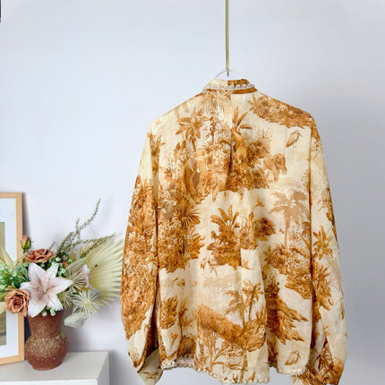ZIMMERMANN 26S BOW-NECK LONG-SLEEVE BLOUSE 258