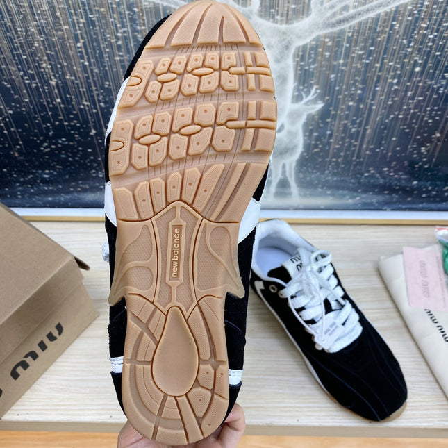 NB Black Sneakers Cowhide